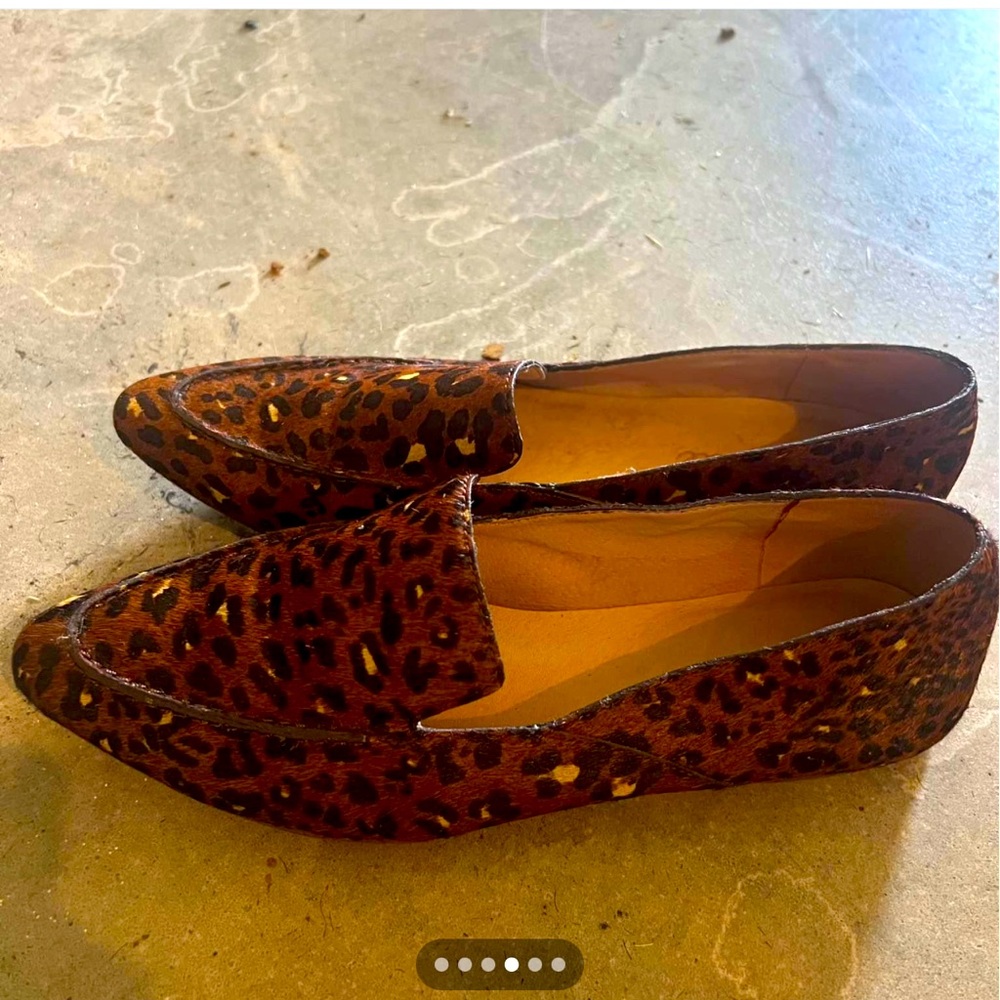 Leopard, calfskin flats Madewell